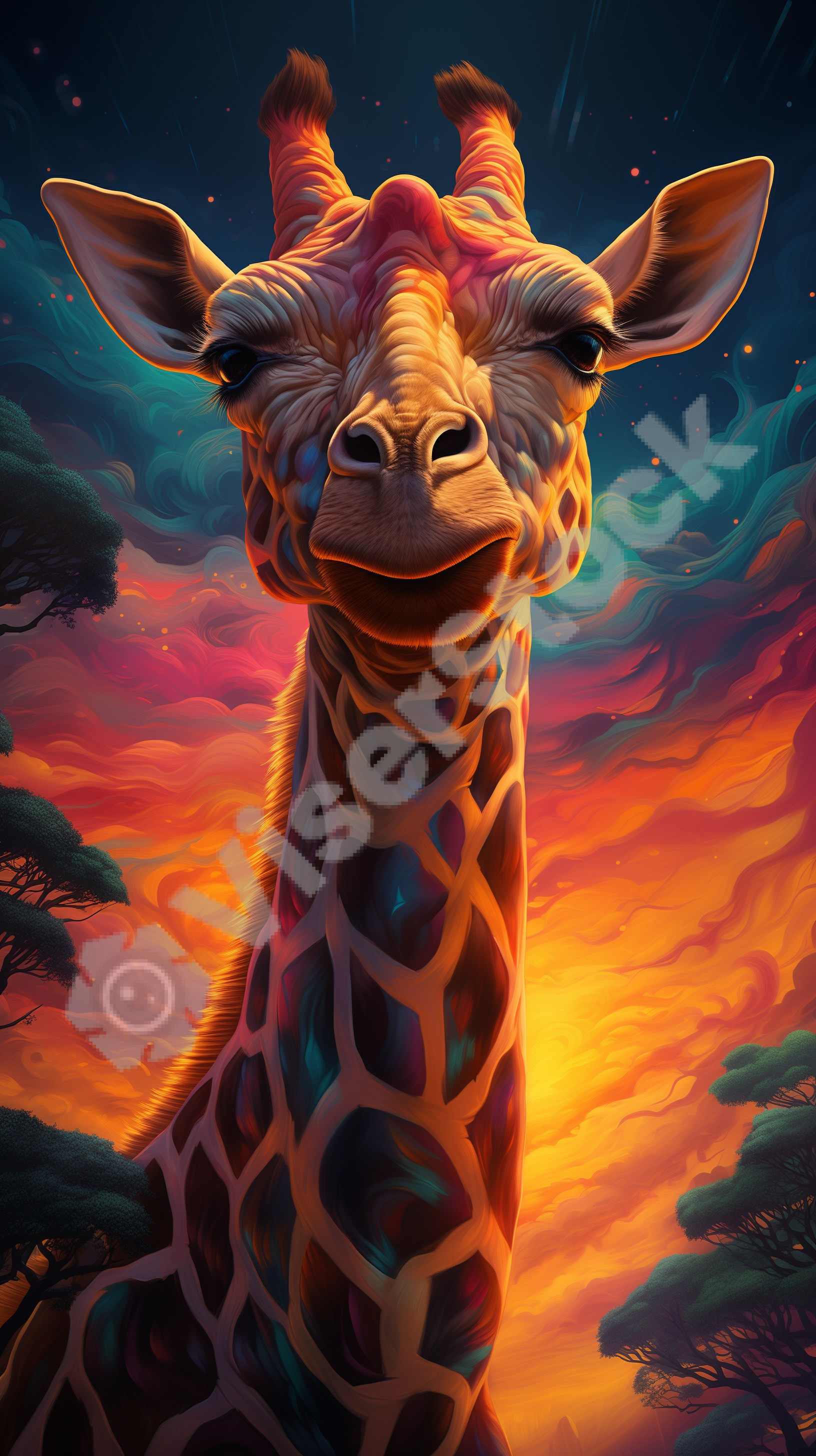 Giraffe art