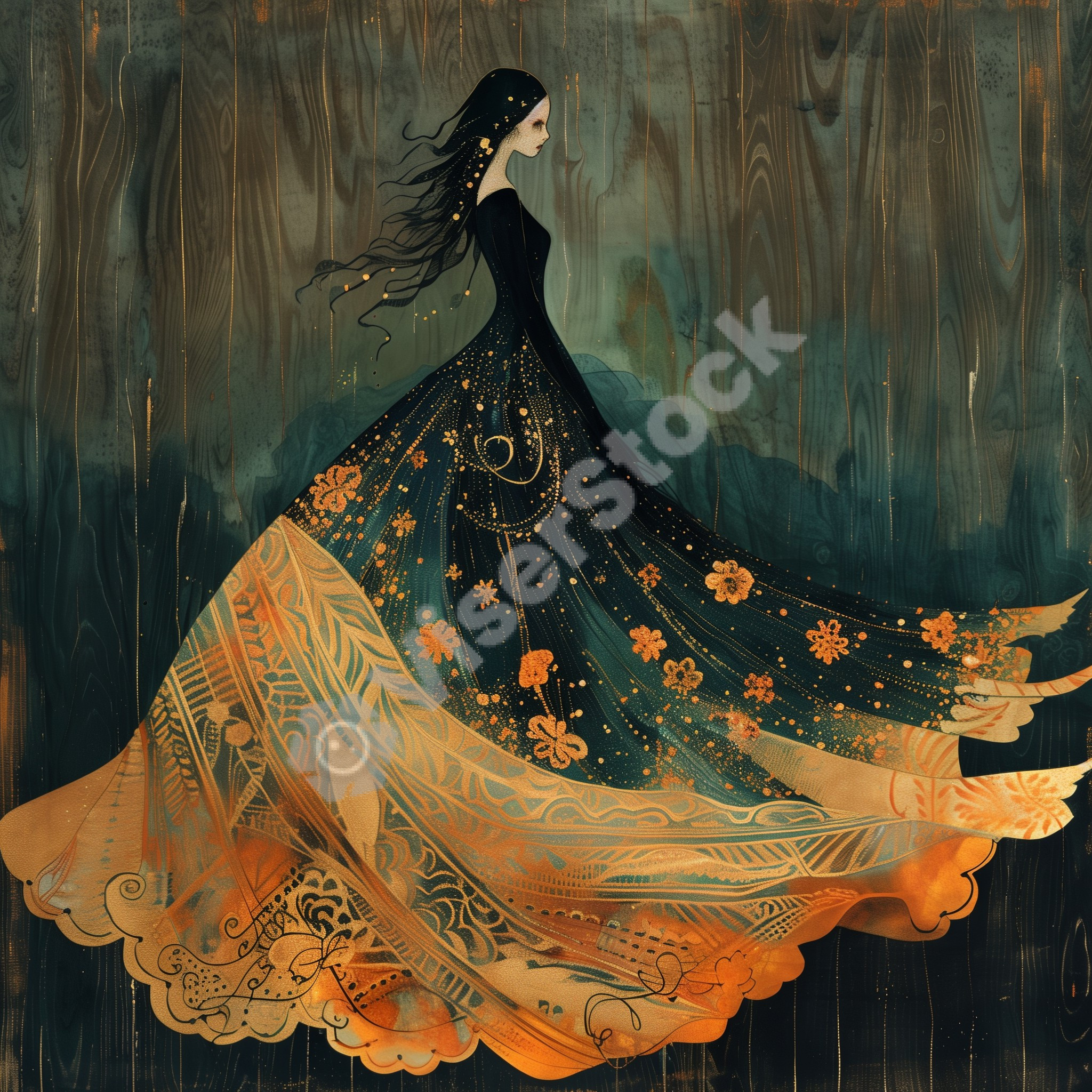 A women Digital Art  Style