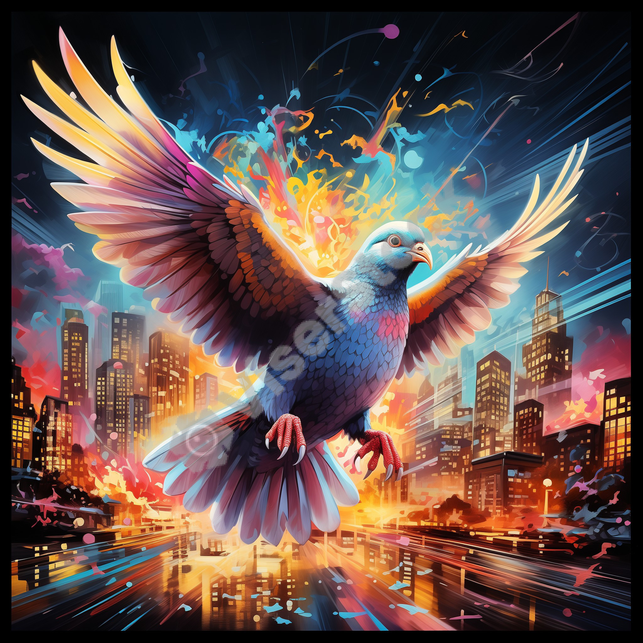 Pigeon Abstract image