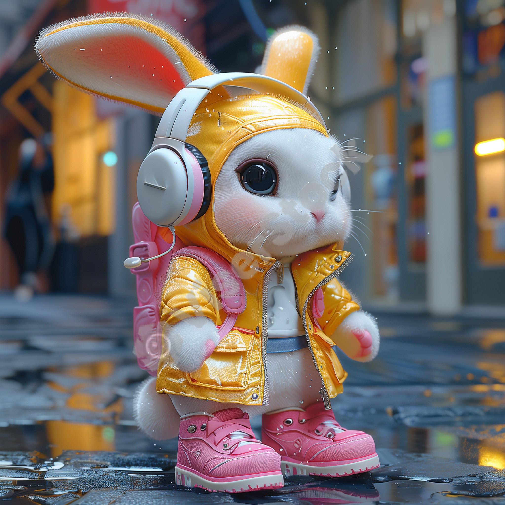 Bunny Cartoon Character Art