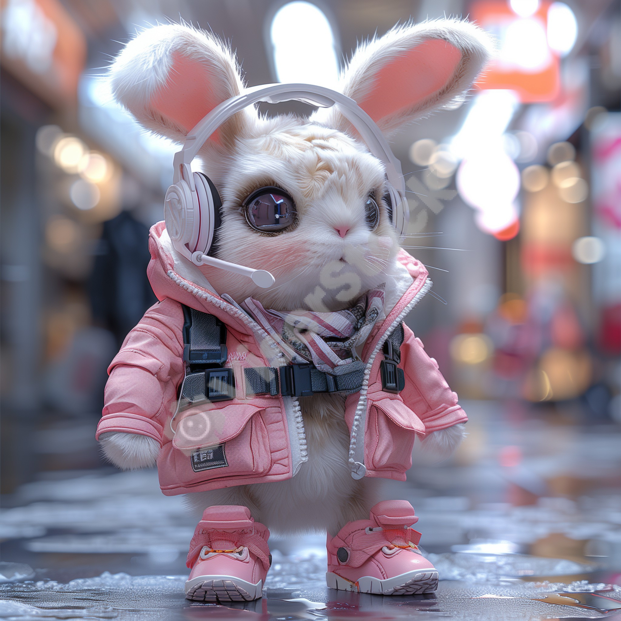 Bunny Cartoon Character Art