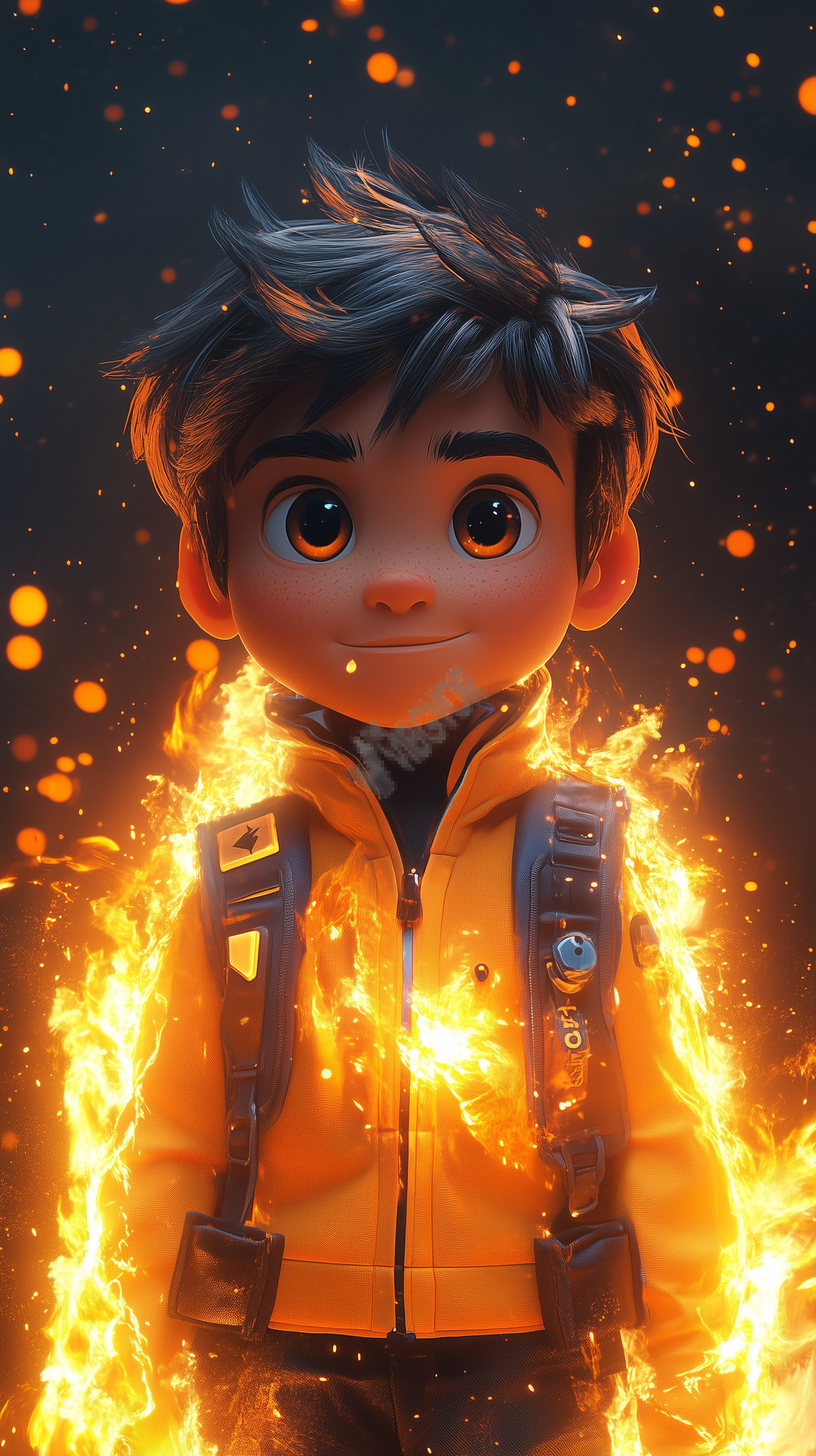 3d game character standing cartoon