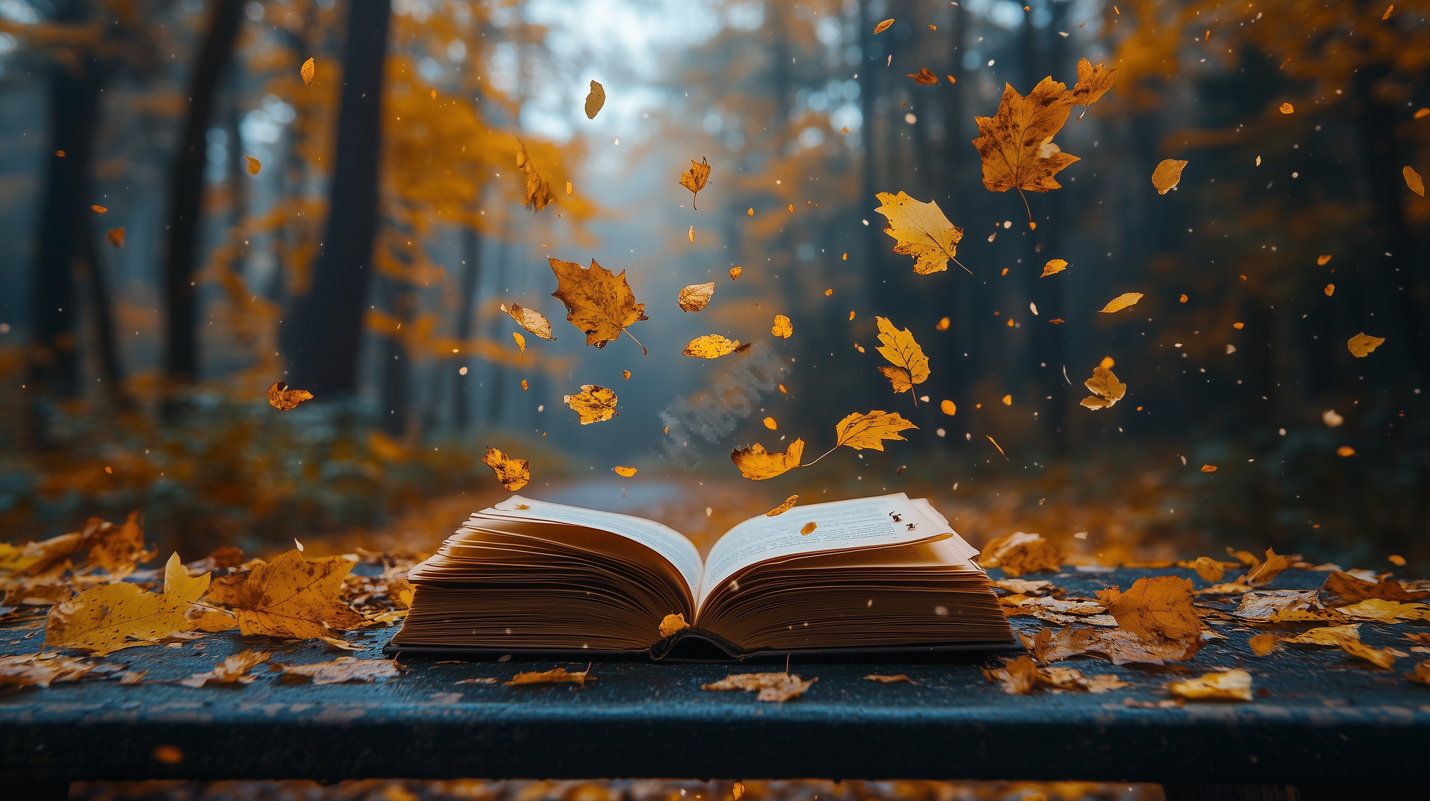 a book with autumn