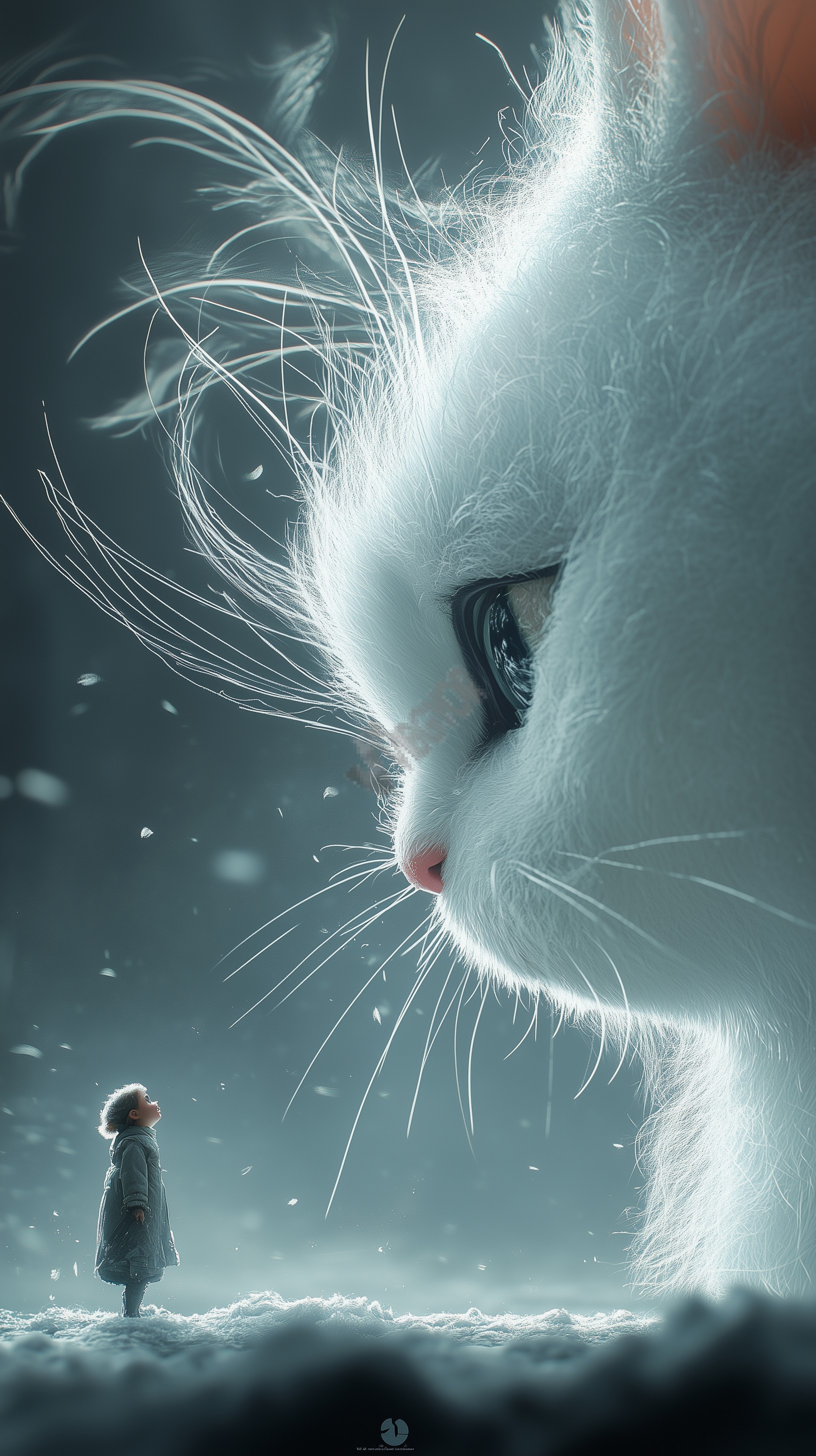 white cat