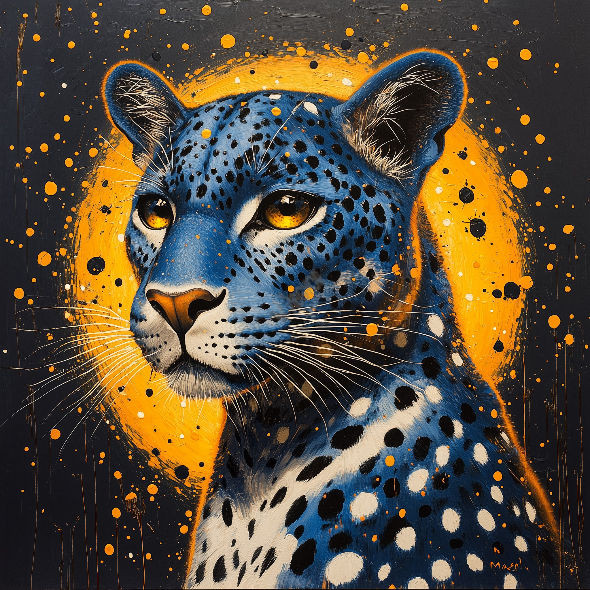 leopard painting