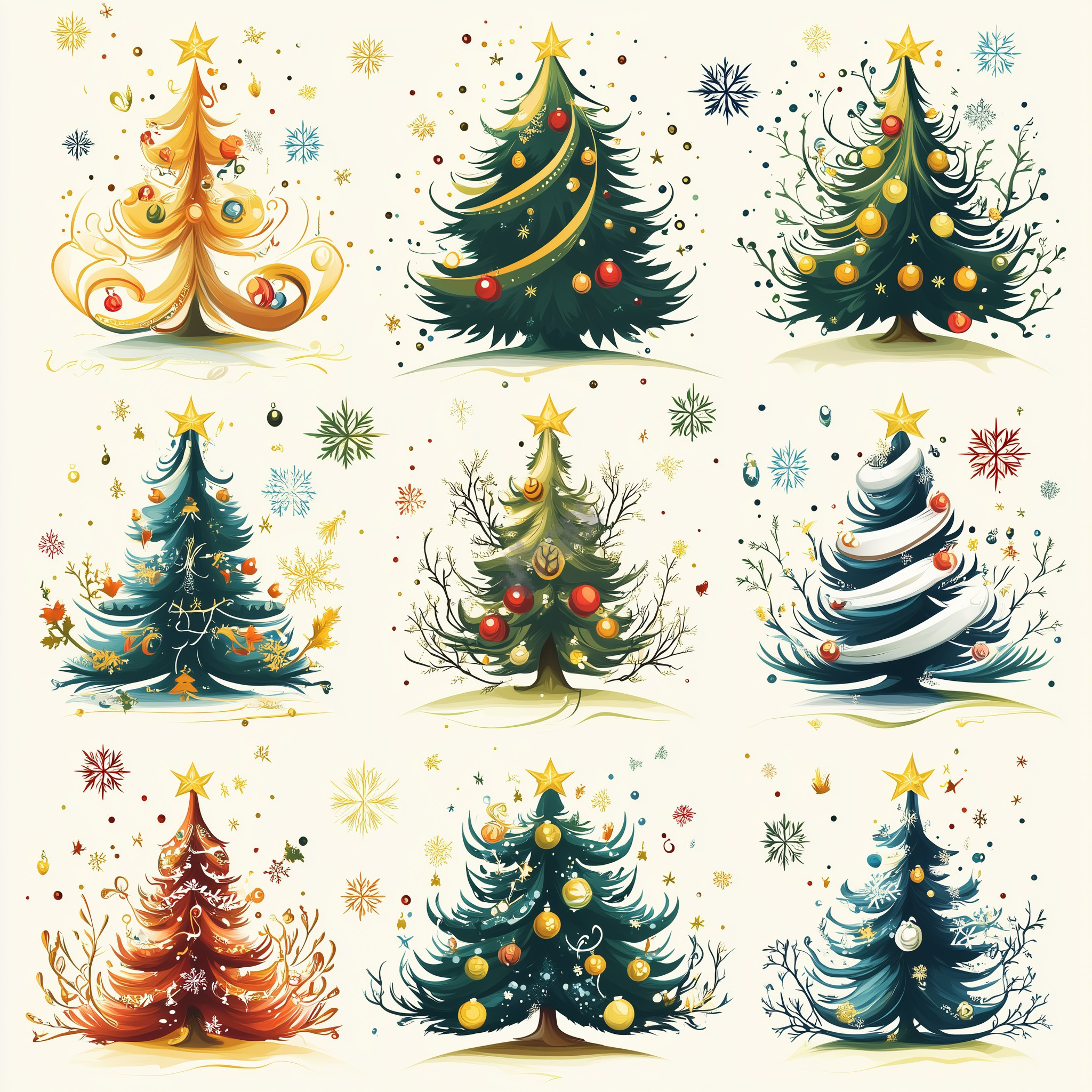 Christmas tree illustration