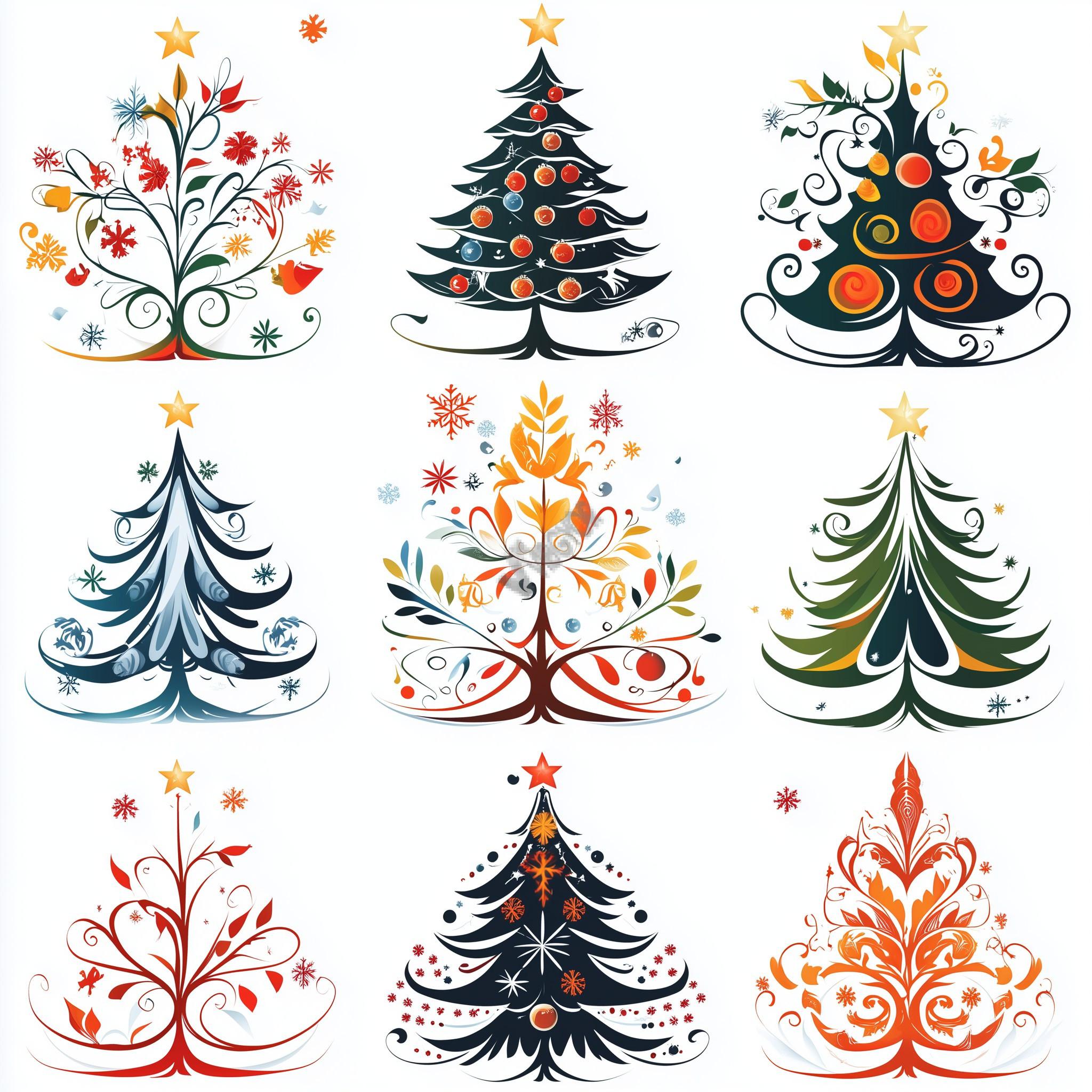 Christmas tree patterns