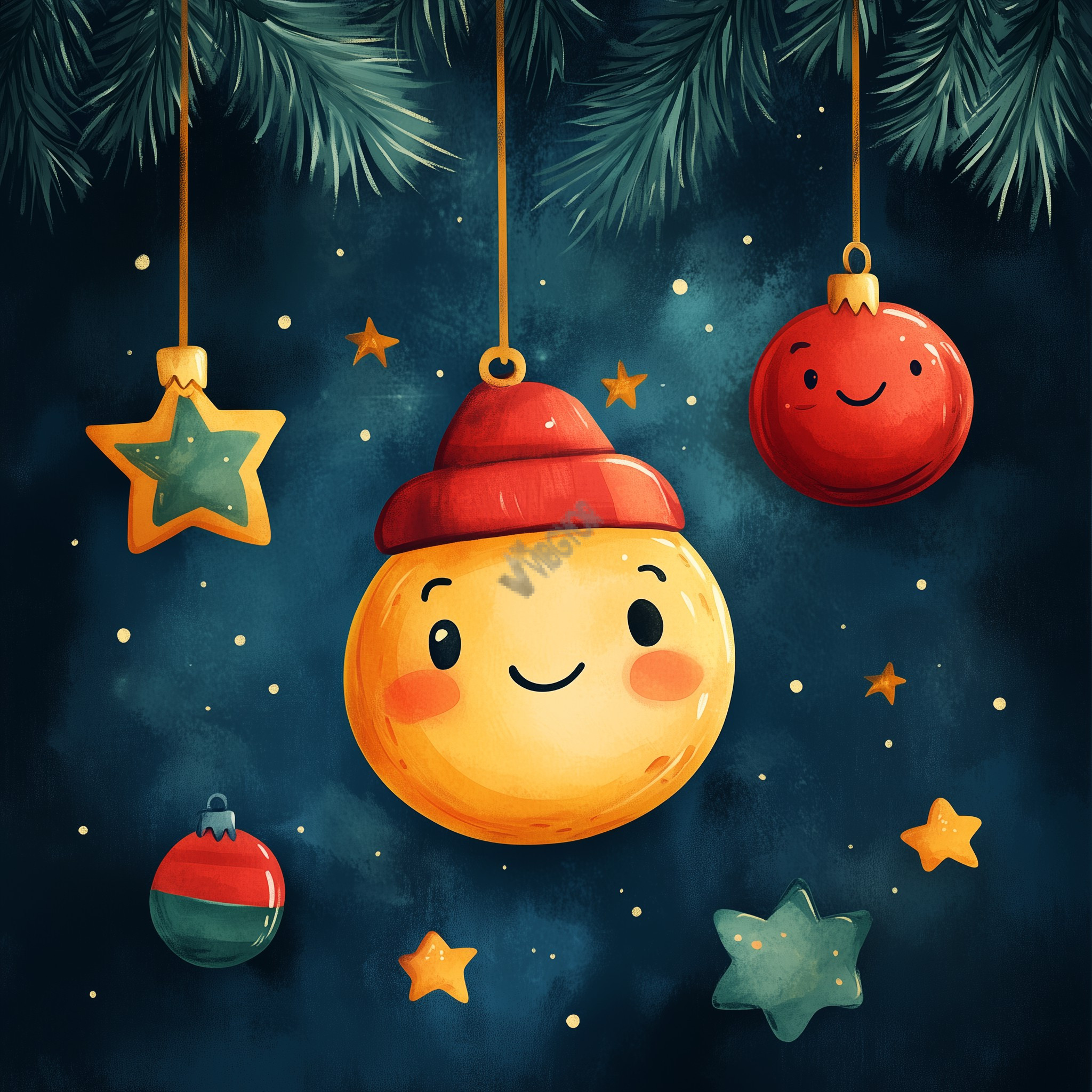 Christmas garland pattern