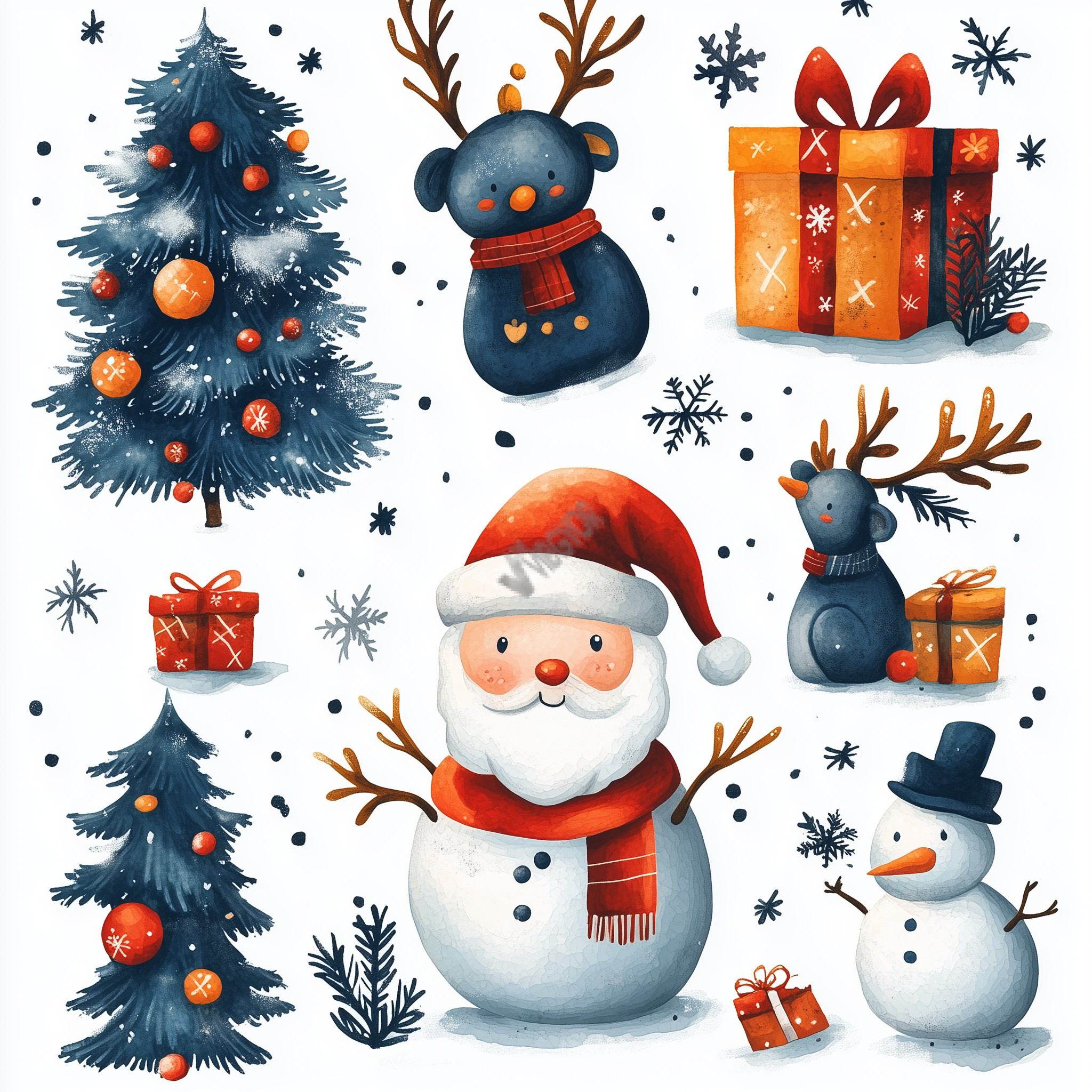 Christmas-themed design featuring