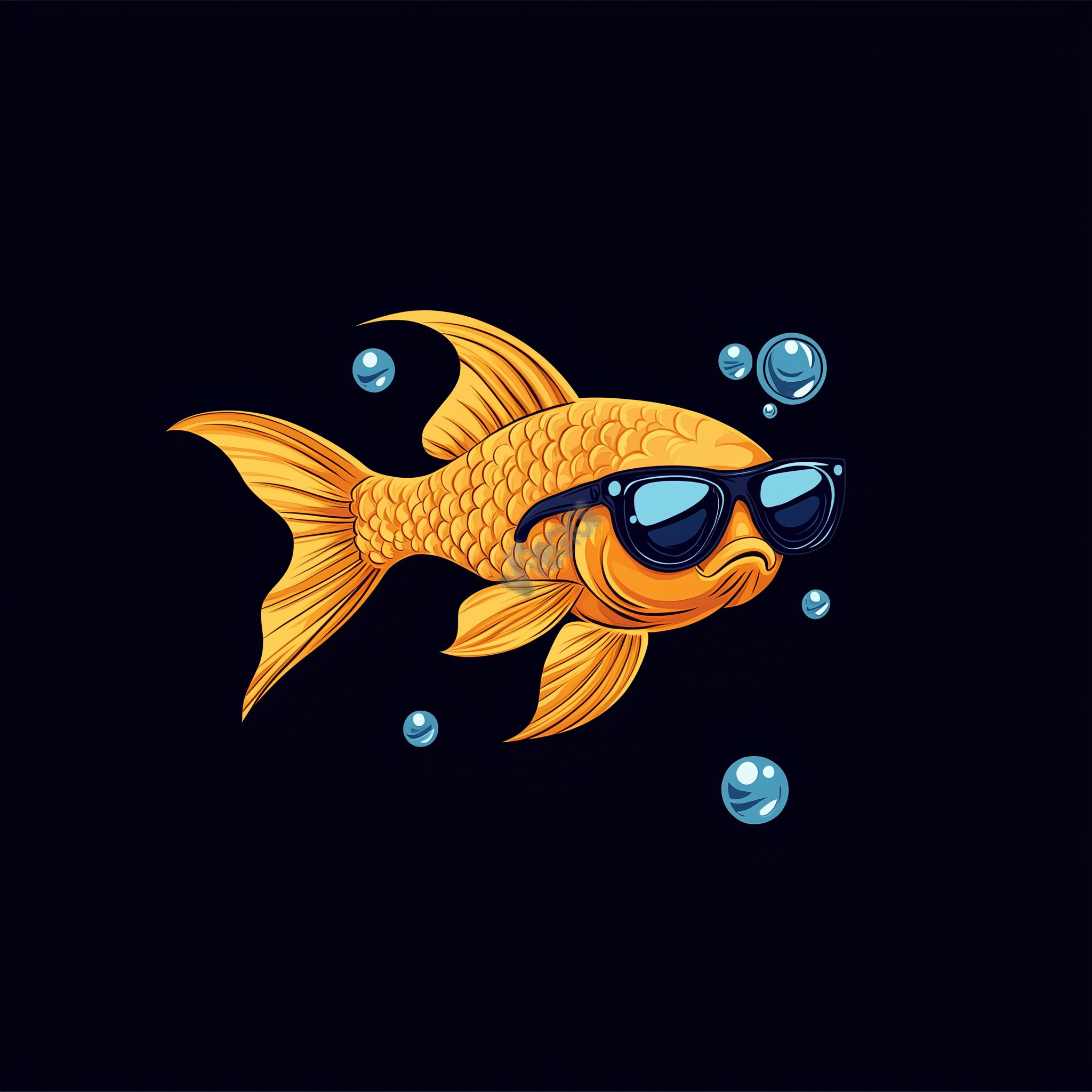gold fish illustration