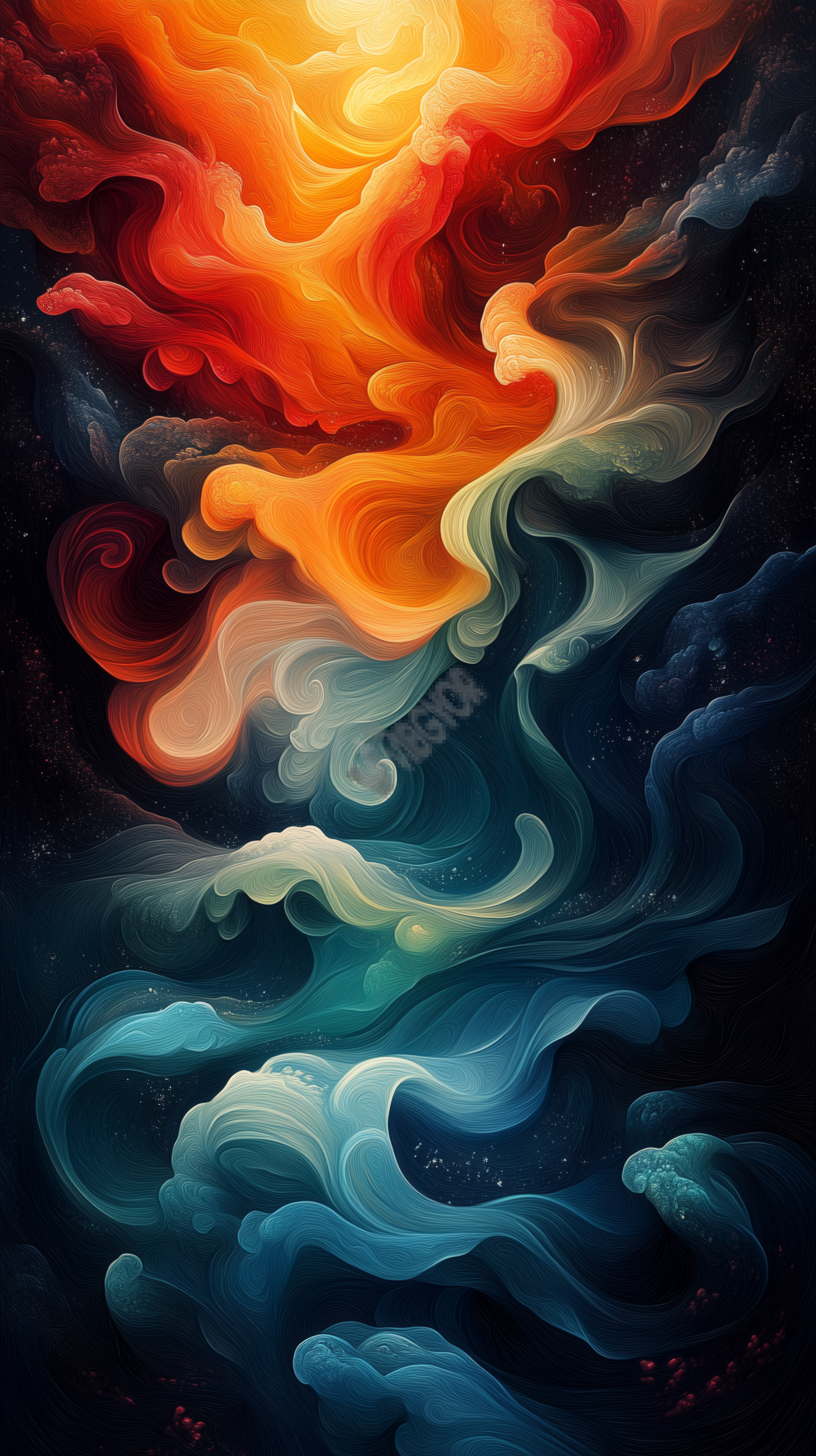 Abstract color waves
