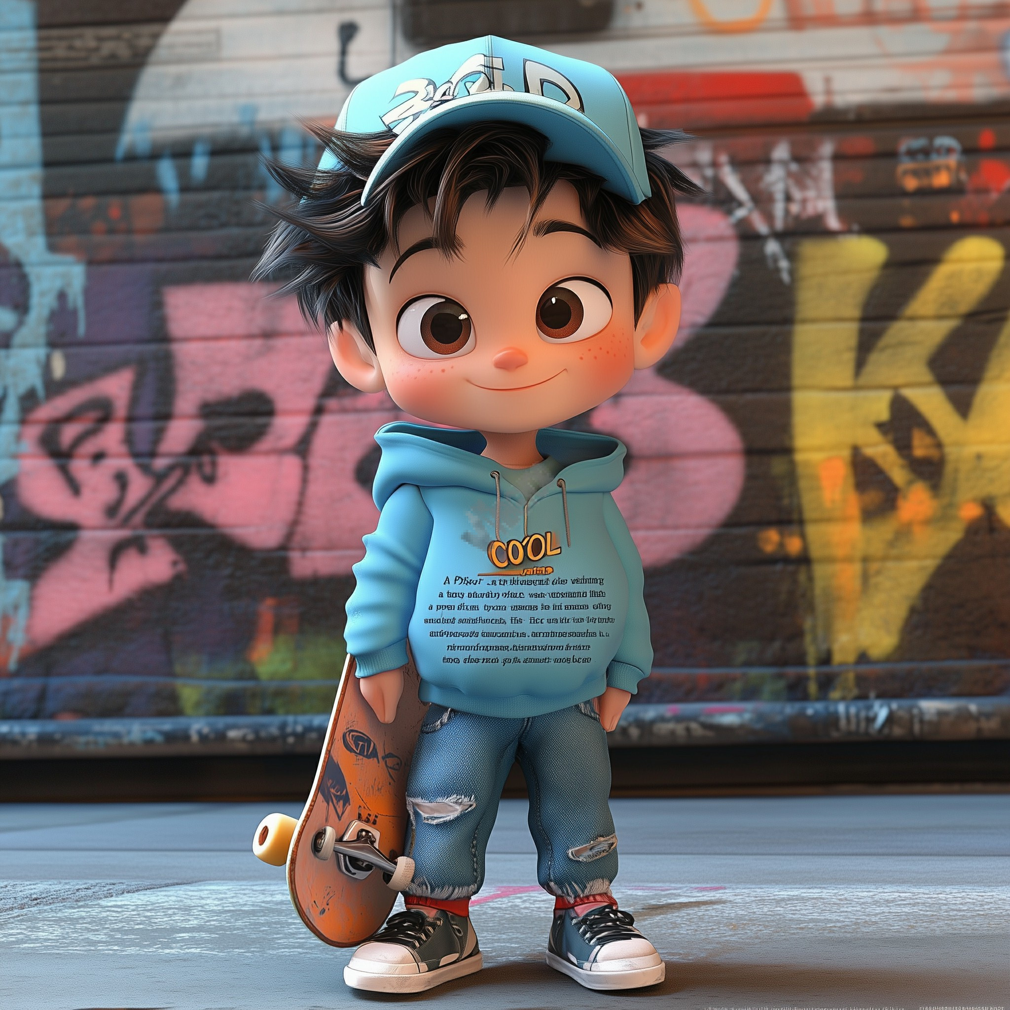 3D Pixar-style boy