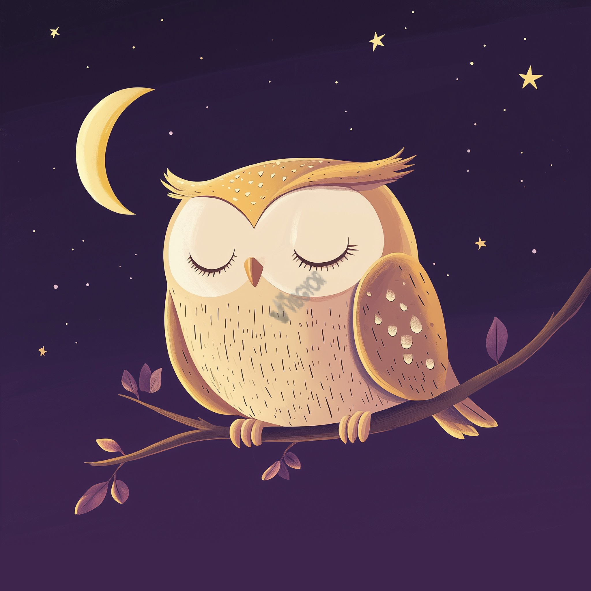 sleepy owl