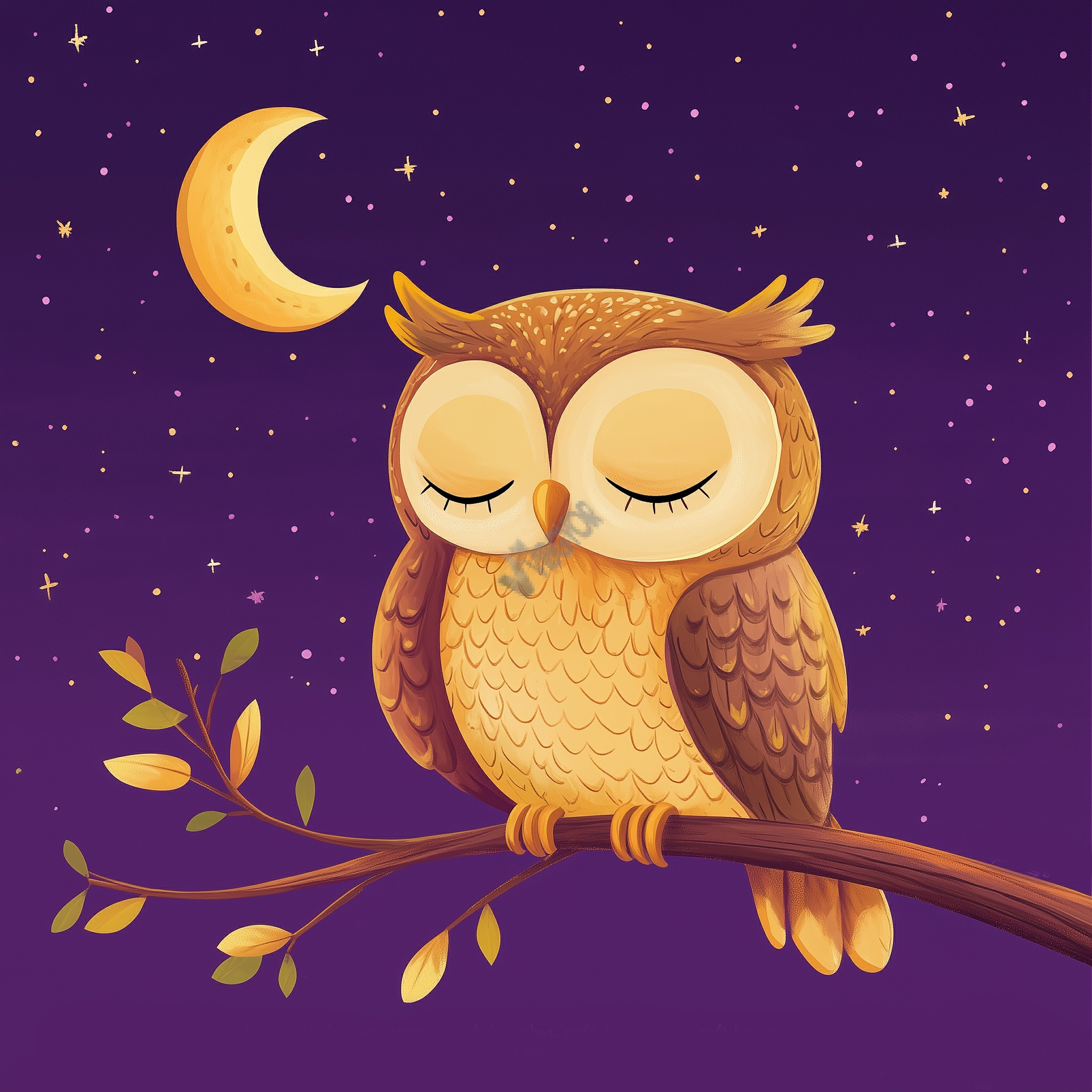 sleepy owl
