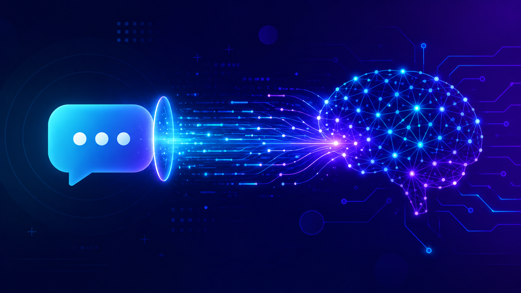 Illustration explaining how ChatGPT works using AI language model and neural networks